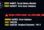 hcs 411gits error codes