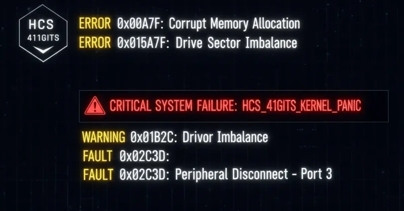 hcs 411gits error codes